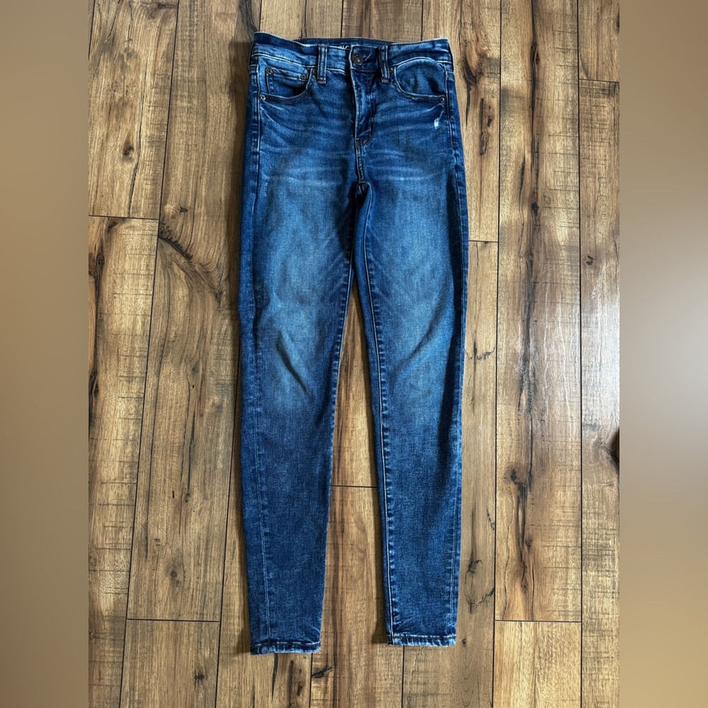 American Eagle Hi-Rise Jegging Blue Jeans Women's Size 2